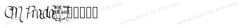 CM Prada字体转换